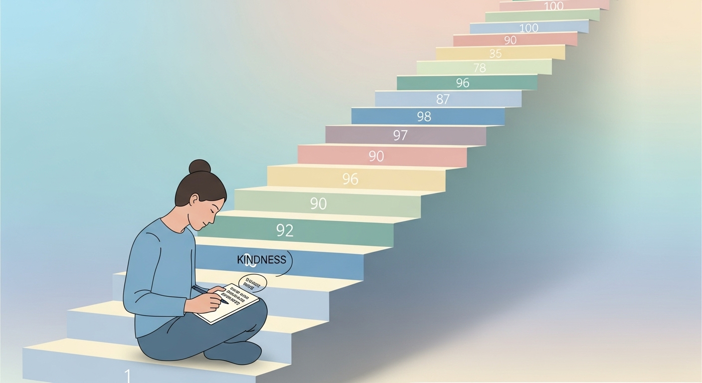 Thành công là hành trình rèn luyện bản thân; hãy chọn một đặc điểm và luyện tập có chủ đích mỗi ngày.