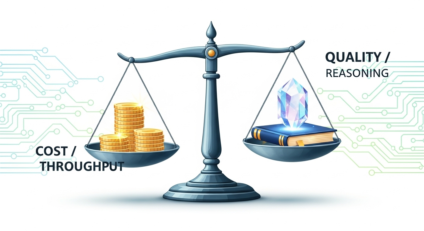 Cân bằng chi phí và chất lượng giữa Gemini 2.5 Pro và Gemini Flash 2.5 - minh họa TCO và trade-off