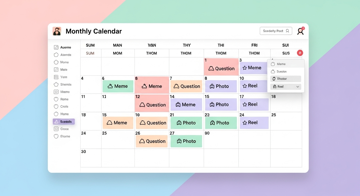 Đăng nhất quán 4–6 bài/ngày theo nhiều định dạng, dùng công cụ lên lịch để duy trì hiện diện và huấn luyện thuật toán.