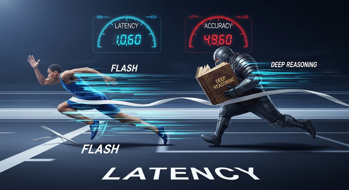 Benchmark so sánh Gemini 2.5 Pro và Gemini Flash 2.5 - Flash có latency thấp, Pro có độ chính xác cao