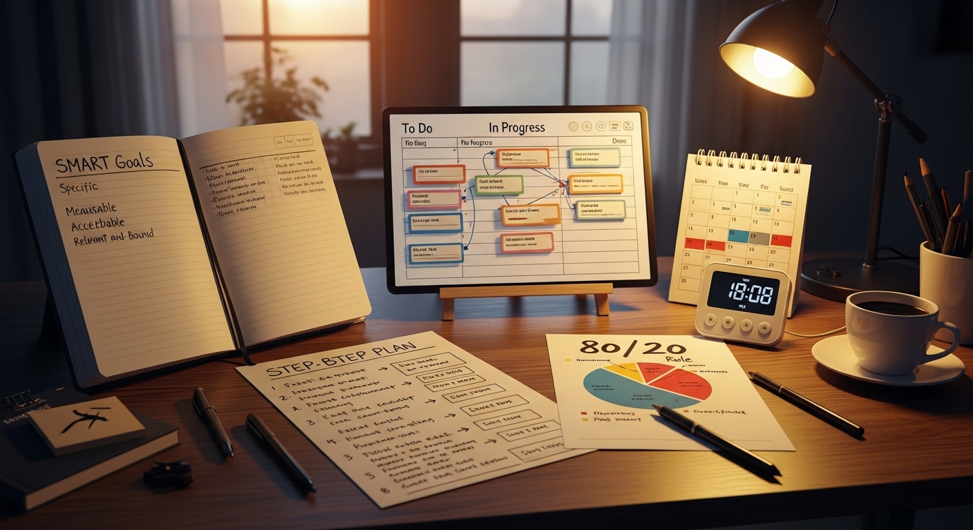 Thực thi hiệu quả đòi hỏi mục tiêu rõ, kế hoạch cụ thể, tập trung sâu, quản lý thời gian và ưu tiên 80/20.