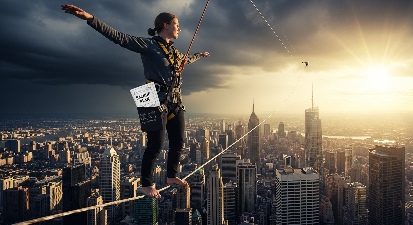 Chấp nhận rủi ro có tính toán kết hợp lạc quan thực tế cân bằng hy vọng với đối diện sự thật.